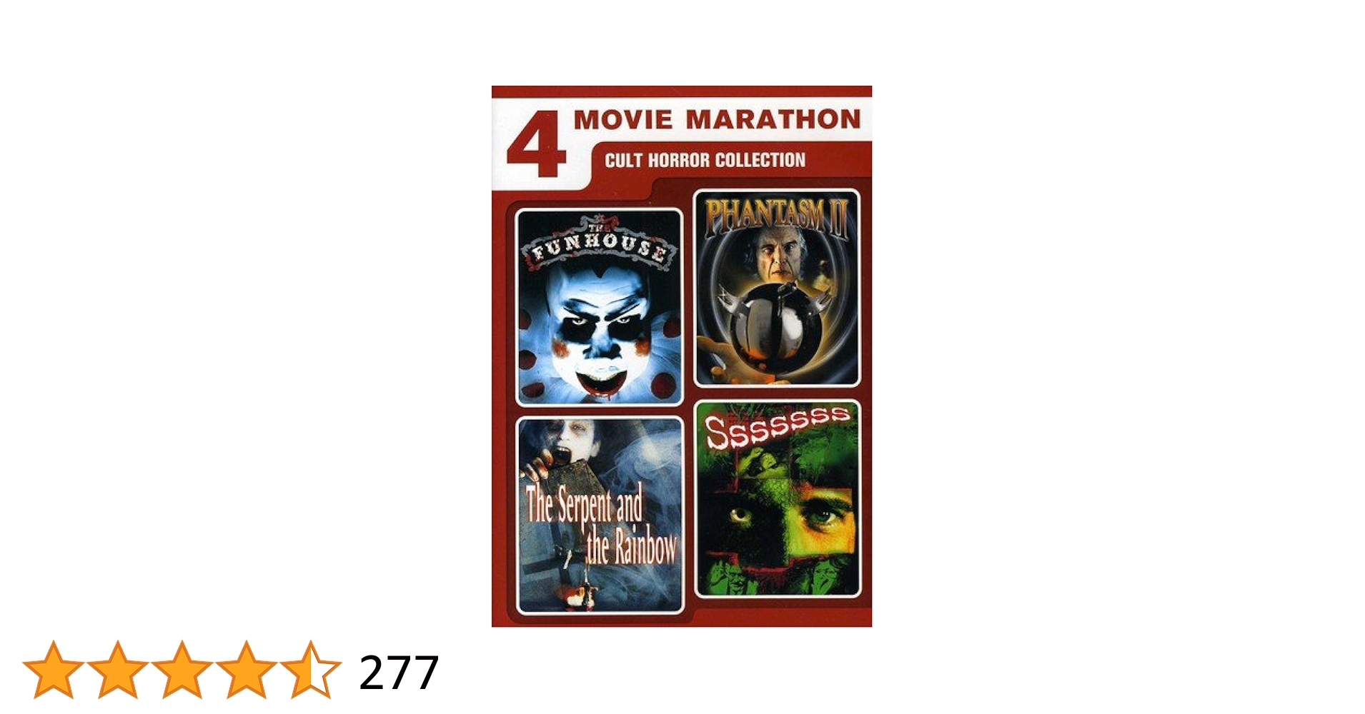 Amazon.com: 4 Movie Marathon: Cult Horror Collection (The
